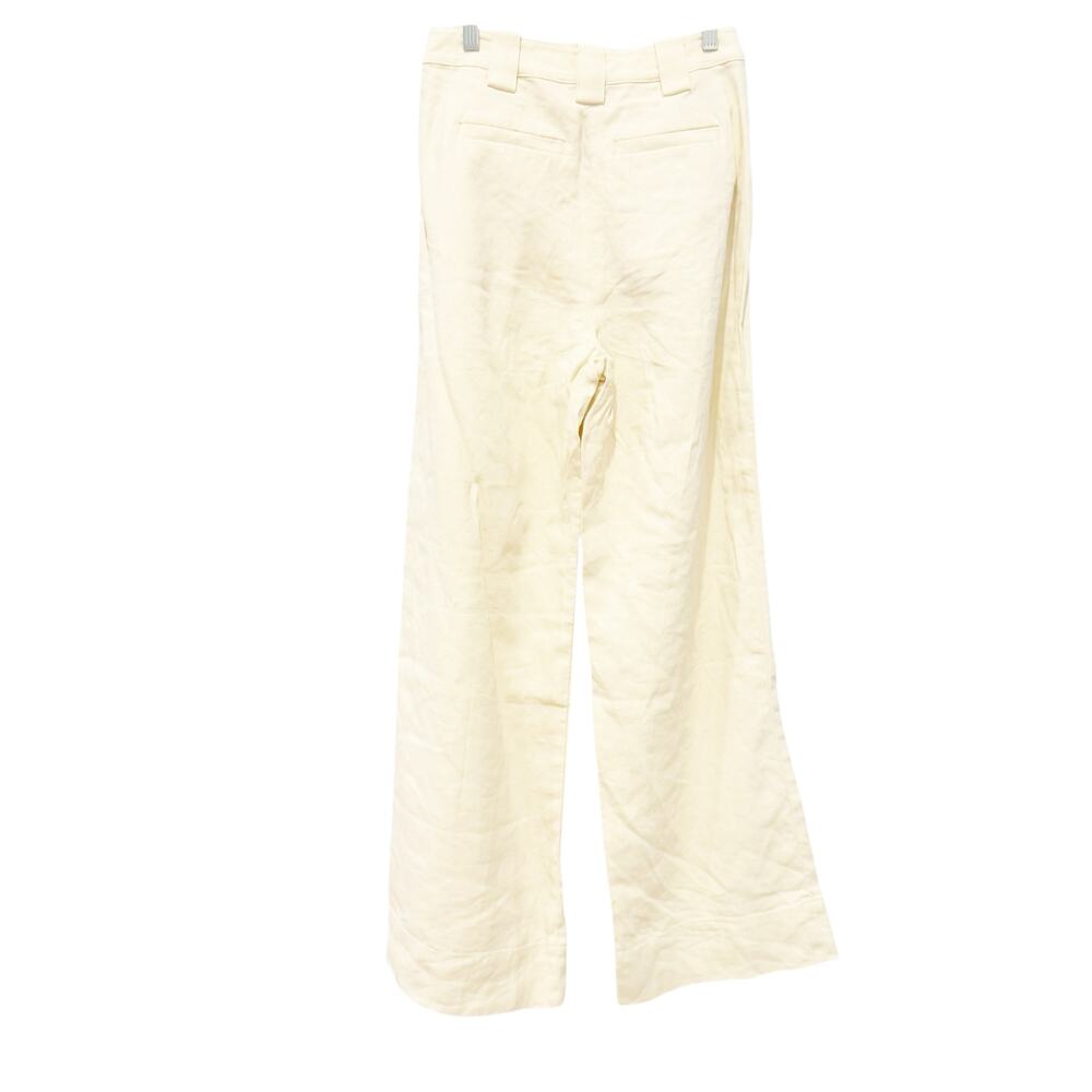 A. L.C. Tommy II Sewn-in Waistband Pleated Pants Wide-Leg Bone Size 0 NWT - Picture 12 of 12